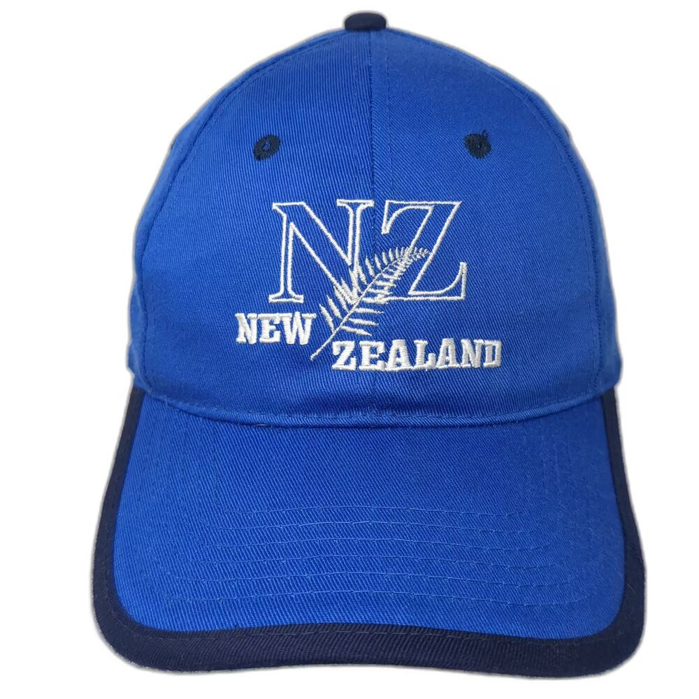 Prokiwi New Zealand Fern Blue Silver Snapback Hat OS Embroidered Adjustable